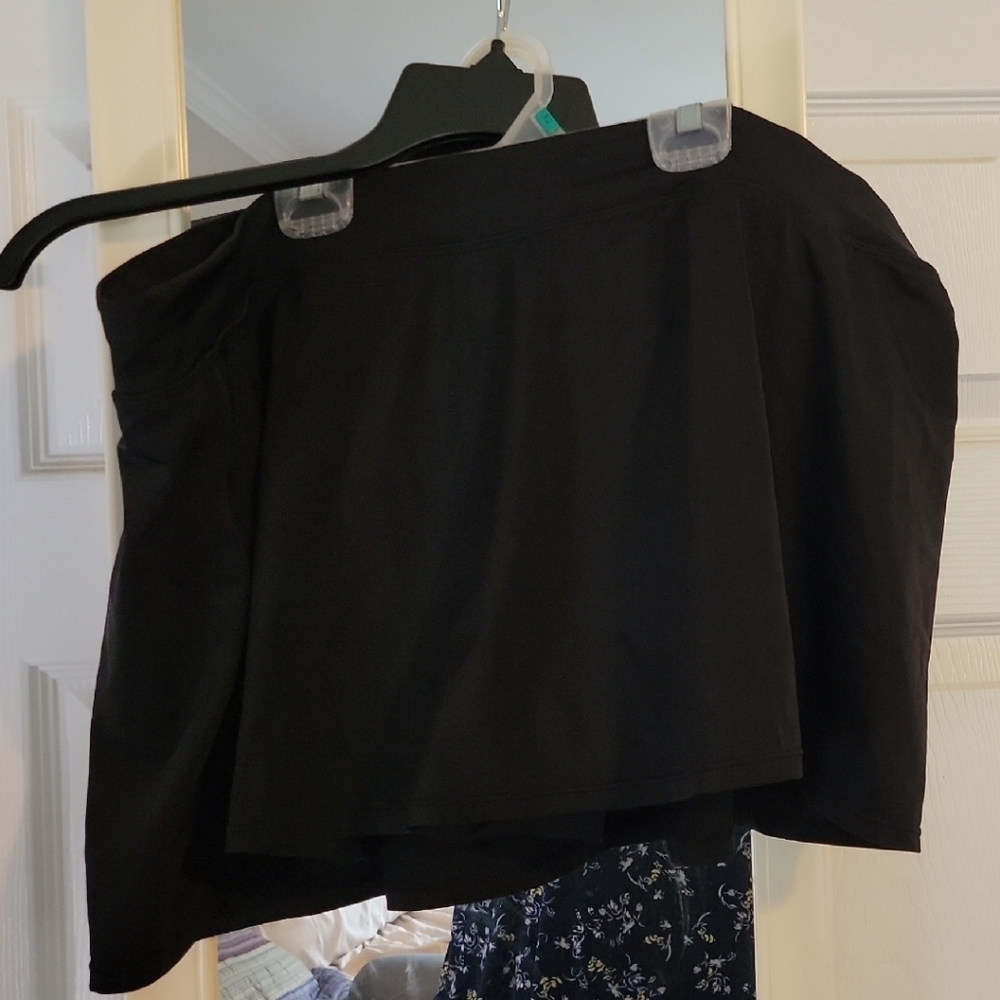 Jaclyn Smith Elegant Black Swim Skirt